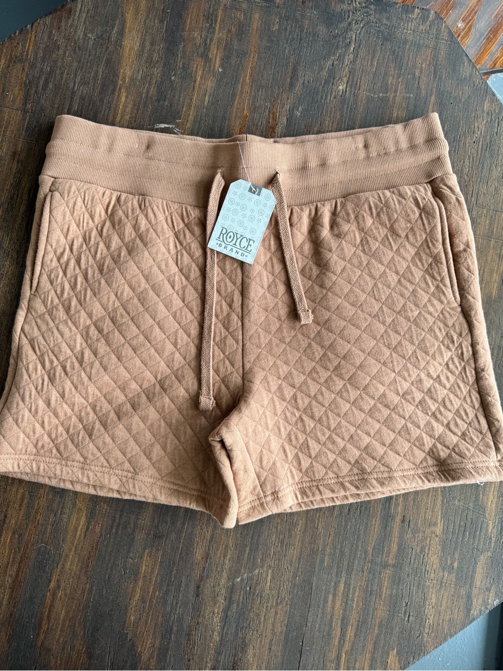 Royce Quilted Women’s Shorts in Light Brown